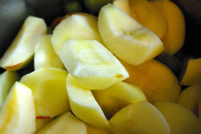 Äpfel geschnitten